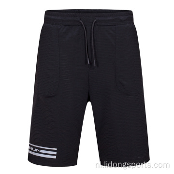 Unisex blanco aangepast logo casual mannen sportschool shorts